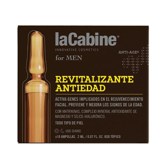 La Cabine For Men Ampollas Revitalizante Anti-Edad 2 ml 10 Uds de La Cabine