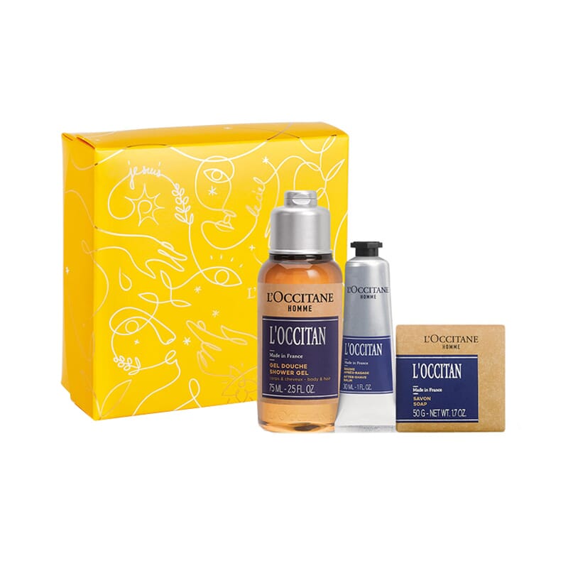 L'Occitan Homme Ensemble Gel Douche 75 Ml + Aftershave + Savon