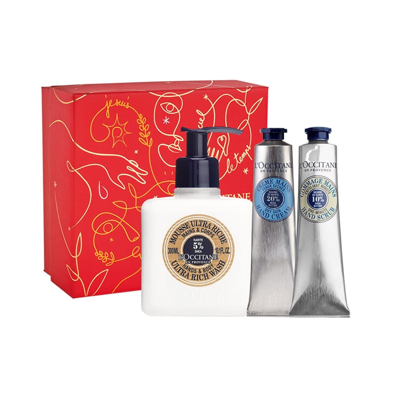 Karite Tratamiento Manos Jabón 300 ml + Crema + Exfoliante