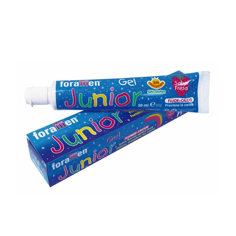 Gel Dentífrico Junior Fluor+Calcio Sabor Fresa 50 ml