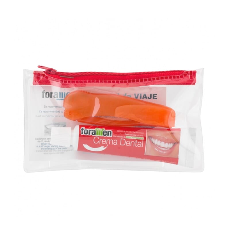 Set De Viaje Cepillo + Pasta Dental + Neceser