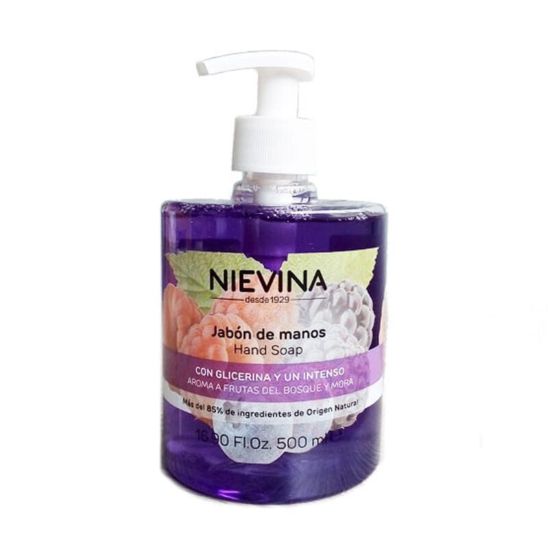 Jabón De Manos Con Glicerina y Aroma Frutas Del Bosque Y Mora 500 ml