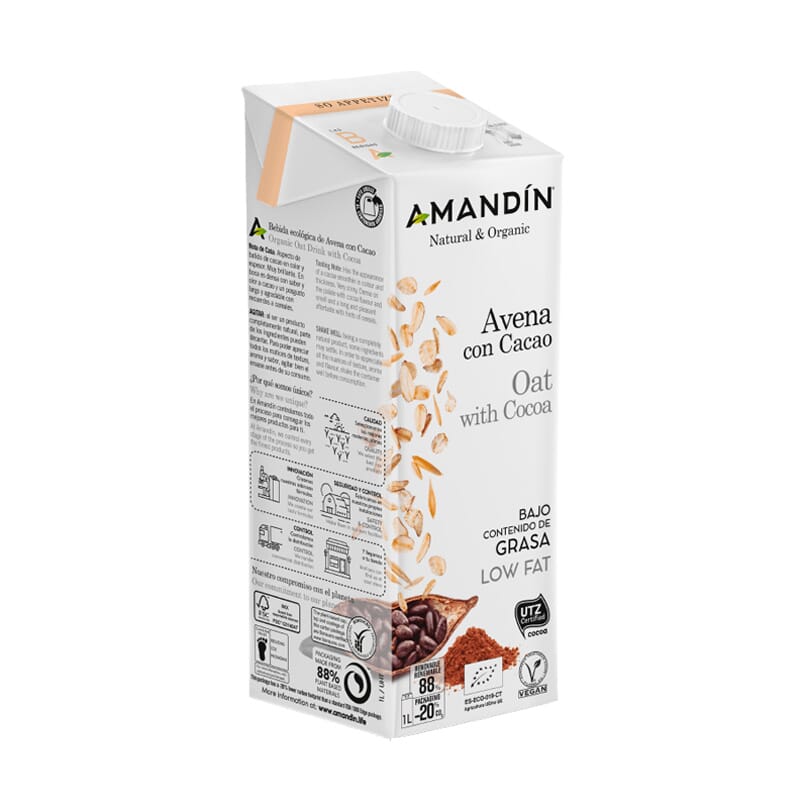 Bebida De Avena Con Cacao Ecológica 1 L