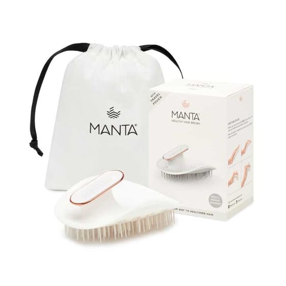 Healthy Hair Brush Ultra Gentle #White-Rose Gold da Manta