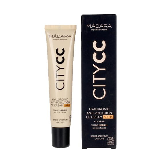Citycc Hyaluronic Anti-Pollution CC Cream SPF15 #Light 40 ml de Mádara Organic Skincare