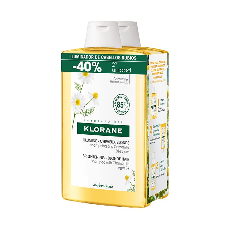 Champú Reflejos Rubios A La Camomila Duplo 400 ml 2 Uds