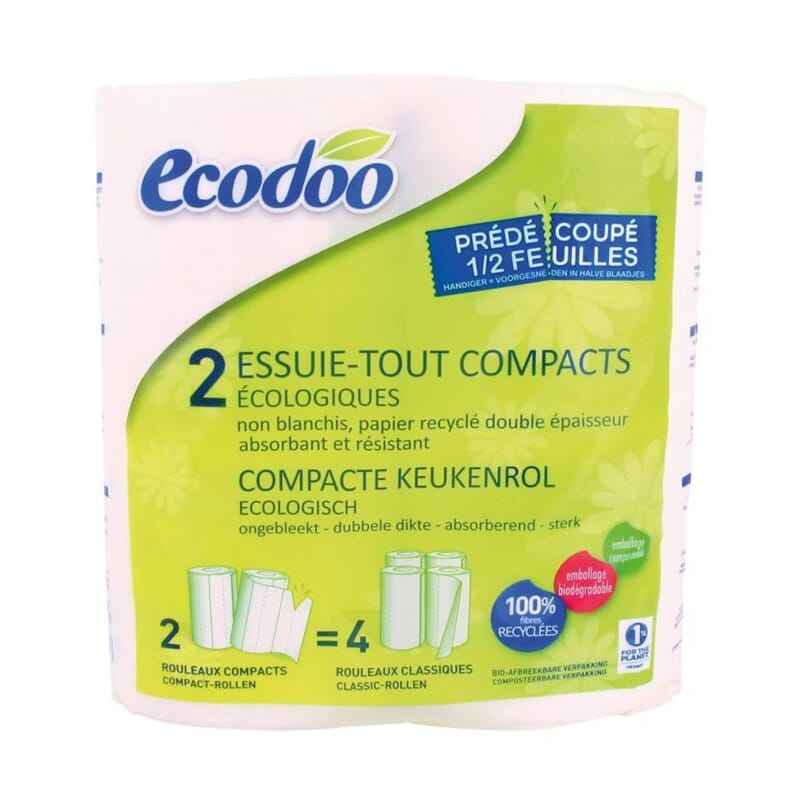 Papel De Cocina Compacto Ecológico 2 Uds