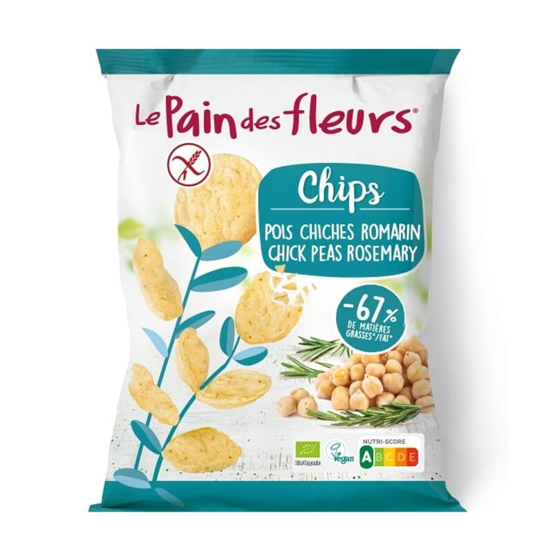 Kikkererwtenchips met rozemarijn 50g