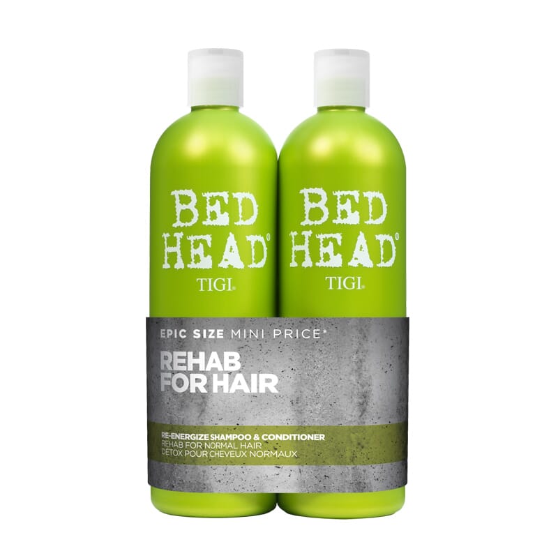 Bed Head Re-Energize Lote Champú 750 ml + Acondicionador 750 ml