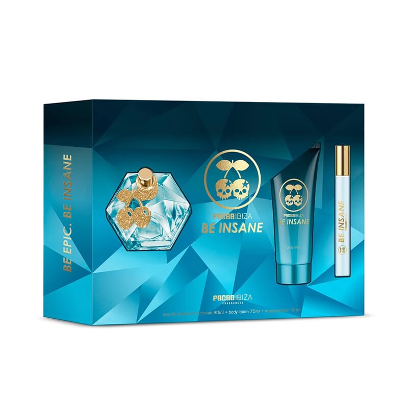 Pacha Ibiza Be Insane Woman 3 Piezas Lote EDT 80 ml