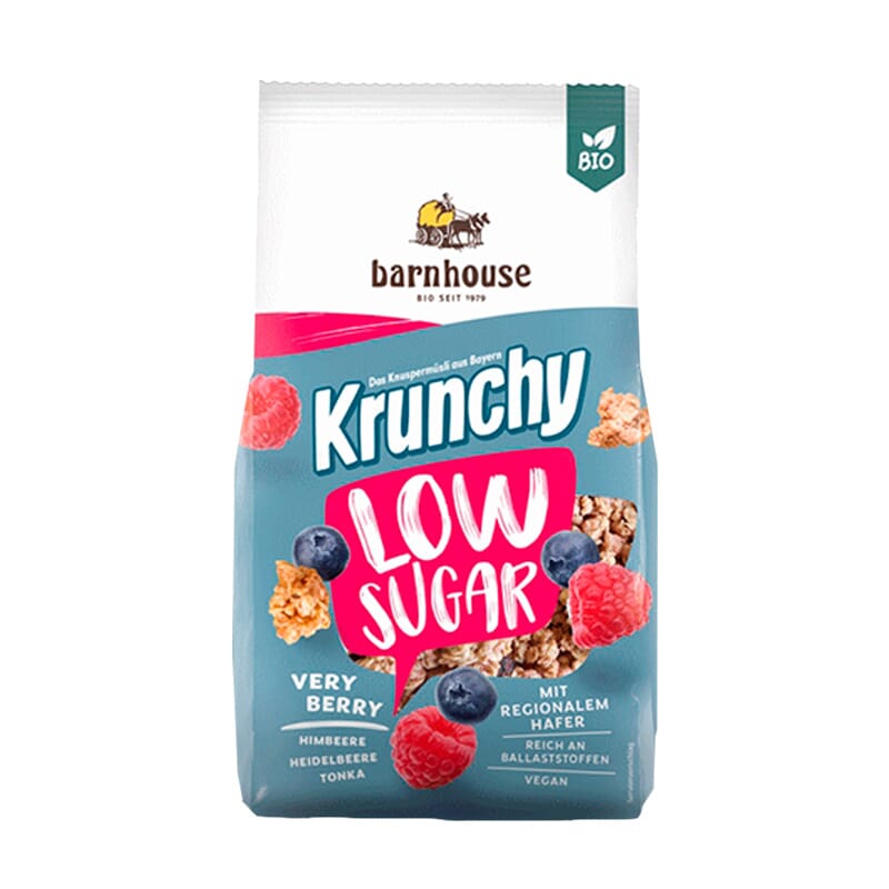 Muesli Krunchy Frutos Rojos Bajo En Azúcar 375g