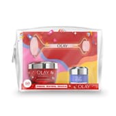 Neceser Lote Crema Noche 50 ml + Crema Dia 15 ml + Roller - Olay