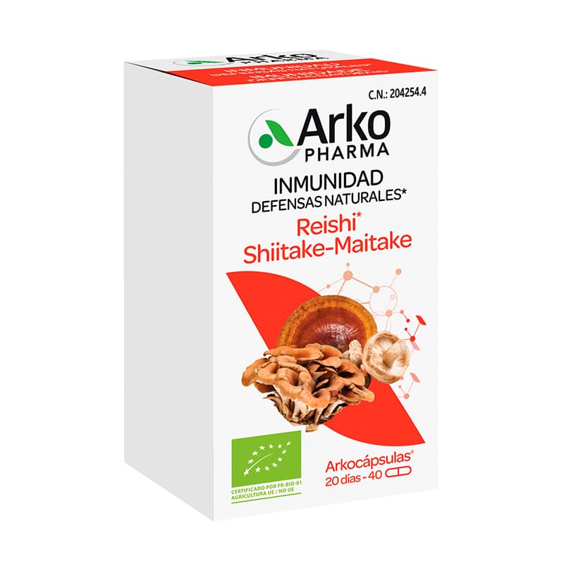 Arkocápsulas Reishi Shiitake-Maitake Bio 40 Caps