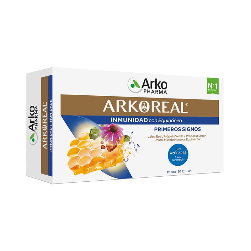 Arkoreal Jalea Real Inmunidad Sin Azúcar 15 ml 20 Ampollas