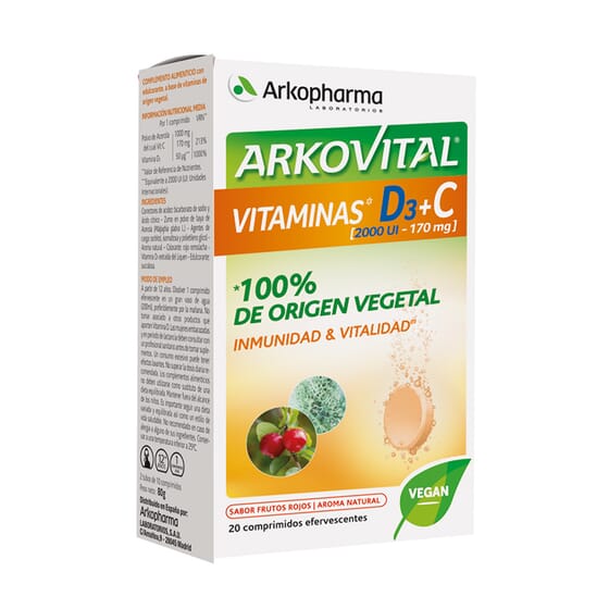 Arkovital Vitamin C D3 20 Tabs von Arkopharma
