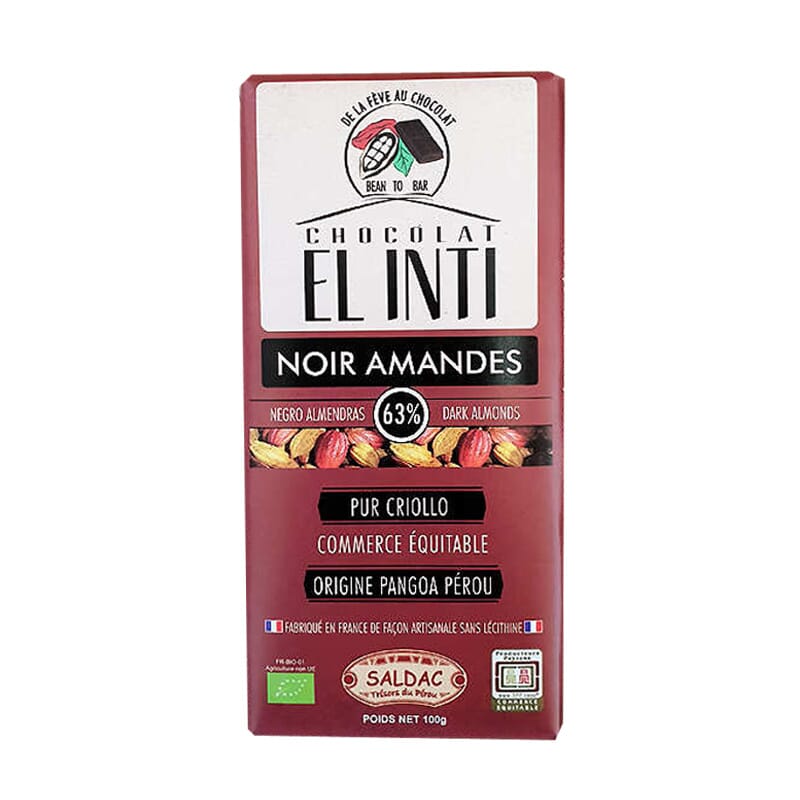 Chocolate Con Almendras 63% 100g