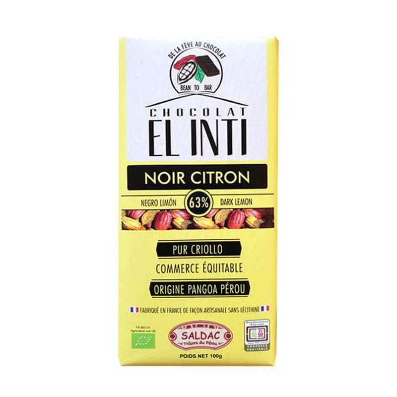 Chocolate Con Limon 63% 100g