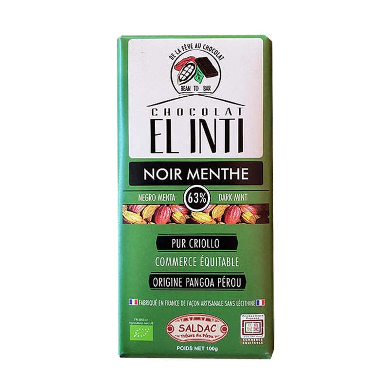 Chocolate Con Menta 63% 100g