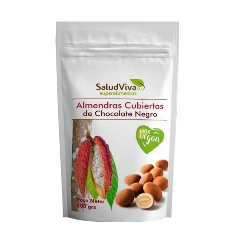 ALMENDRAS CUBIERTAS DE CHOCOLATE NEGRO 100g