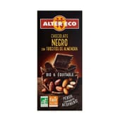 Schwarze Bio-Schokolade mit Mandelstückchen 100g von Altereco