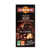 Chocolate Preto Com Pedaços De Gengibre Bio 100g da Altereco