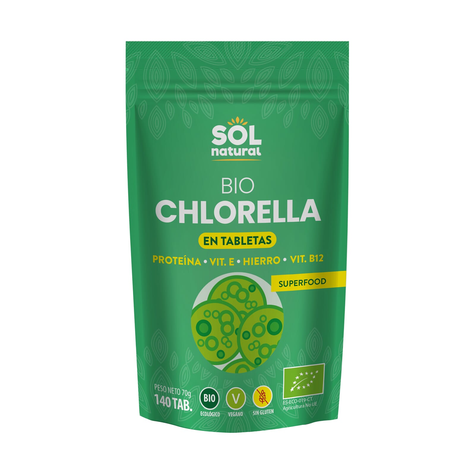 Chlorella En Tabletas Bio 140 Tabs