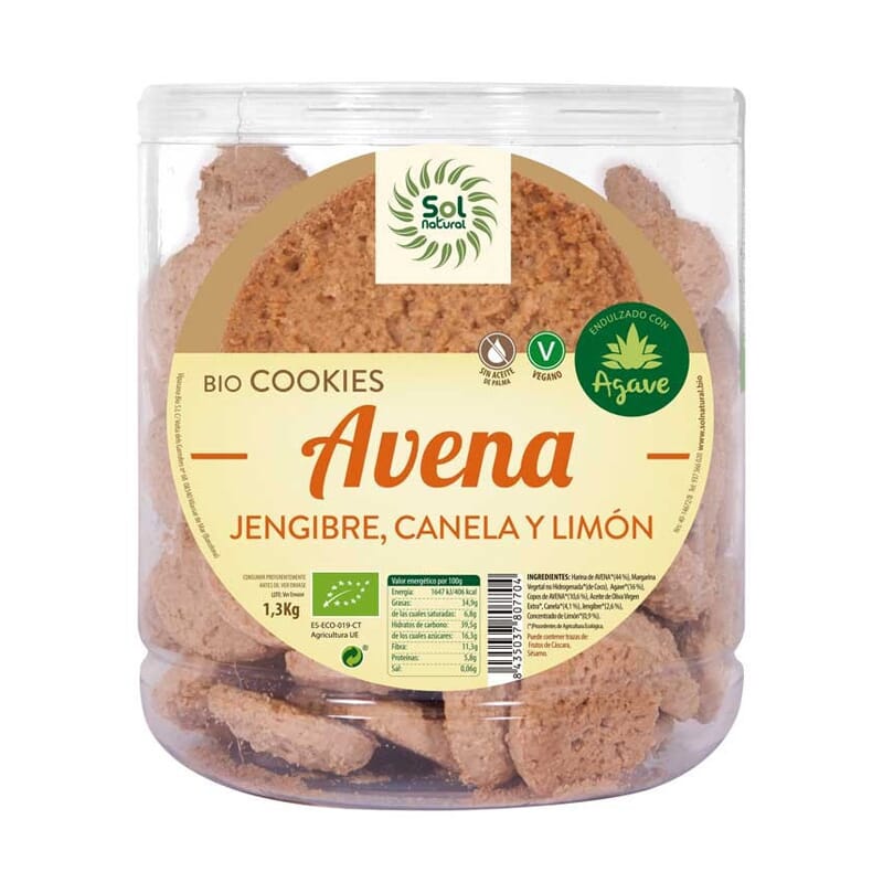 Bolachas De Aveia gengibre-Limão Bio 1300g