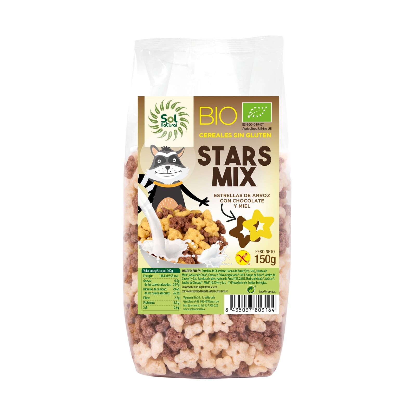 Star Mix Choco-Mel Sem Glúten Bio 150g