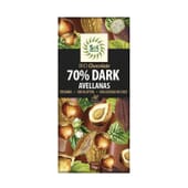 Tableta Chocolate Dark 70% Avellanas Bio 70g de Sol Natural