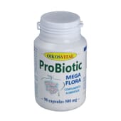 Probiotic Megaflore 500 mg 90 Gélules de Oikos