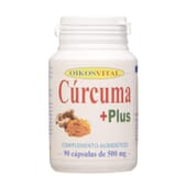Curcuma Plus 500 mg 90 Gélules de Oikos