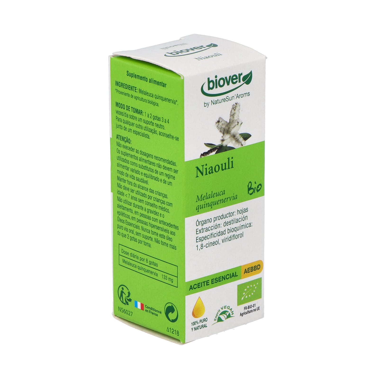 Huile Essentielle de Niaouli Melaleuca Quinquenervia Bio 10 ml