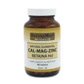 Cal-Mag-Zinc Betaína Hcl 90 Tabs da Naturemost