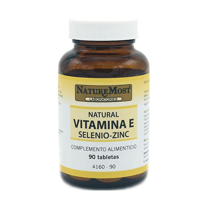 Vitamina E + Sélénium + Zinc 90 Tabs