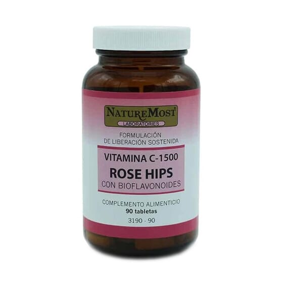Vitamina C Rose Hips 1500 mg 90 Tabs da Naturemost