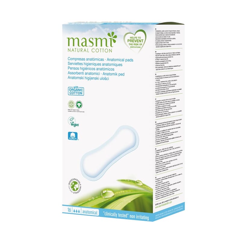 Pensos Higiénicos Anatómicos Biológicos 16 Unds