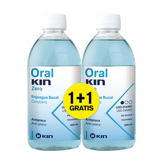 Oralkin Zero Colutório 2 Unds 500 ml da Kin