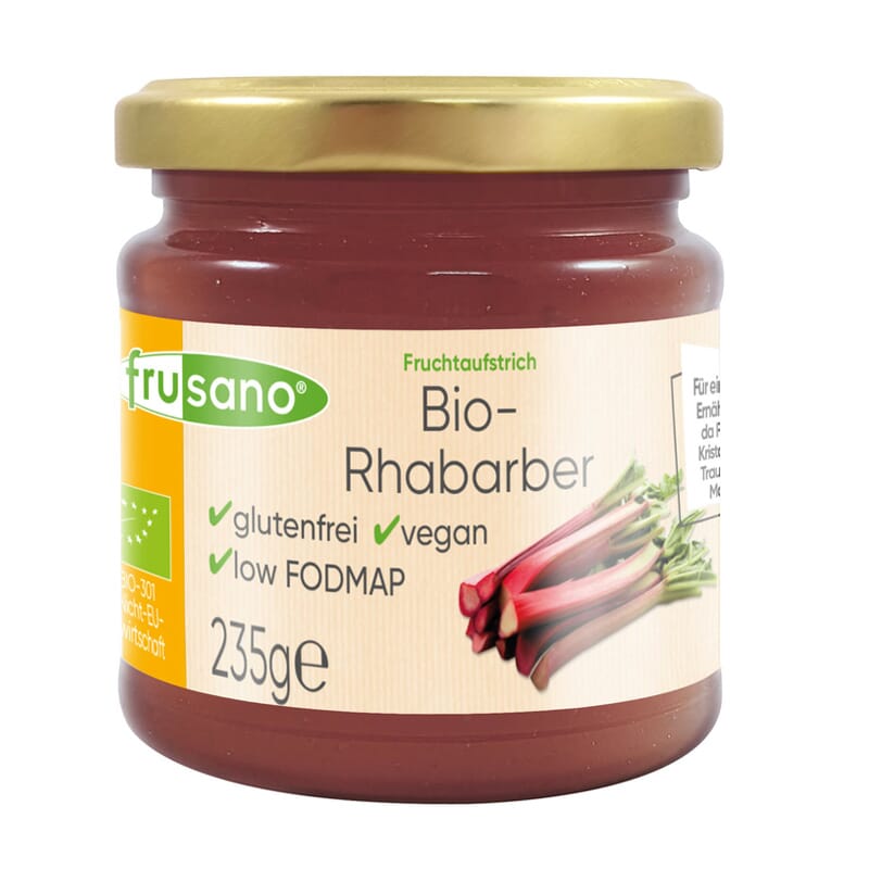 Compota De Morango Com Ruibarbo Bio 235g