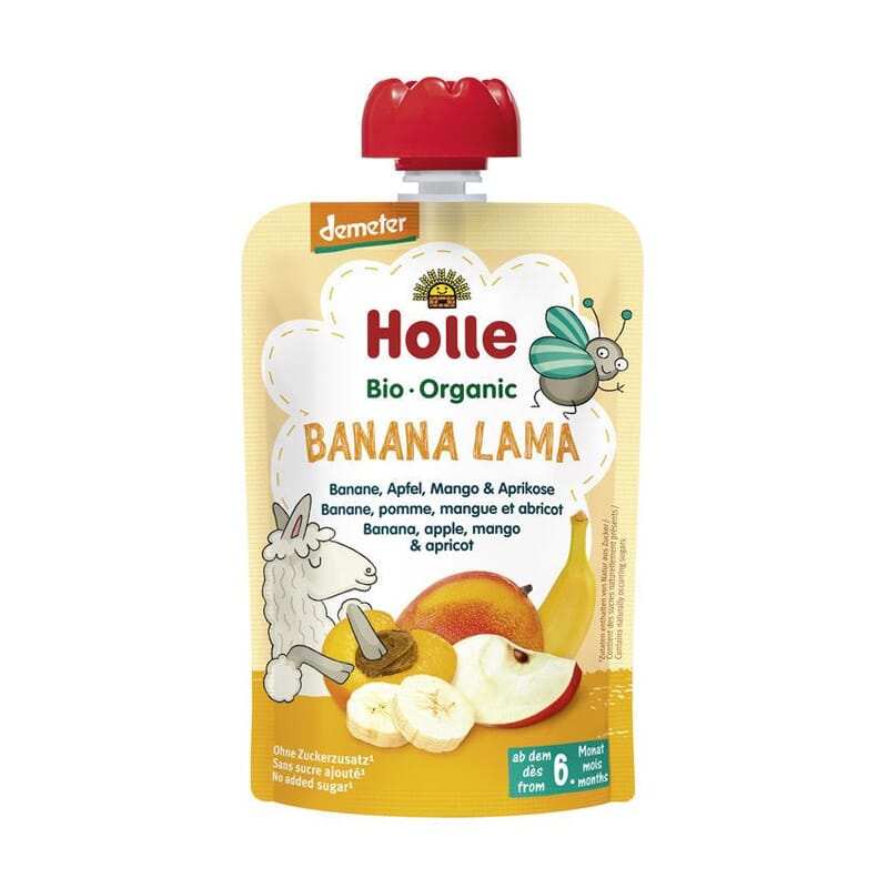 Puré De Platano Manzana Mango Y Albaricoque 6 Meses Bio 90g