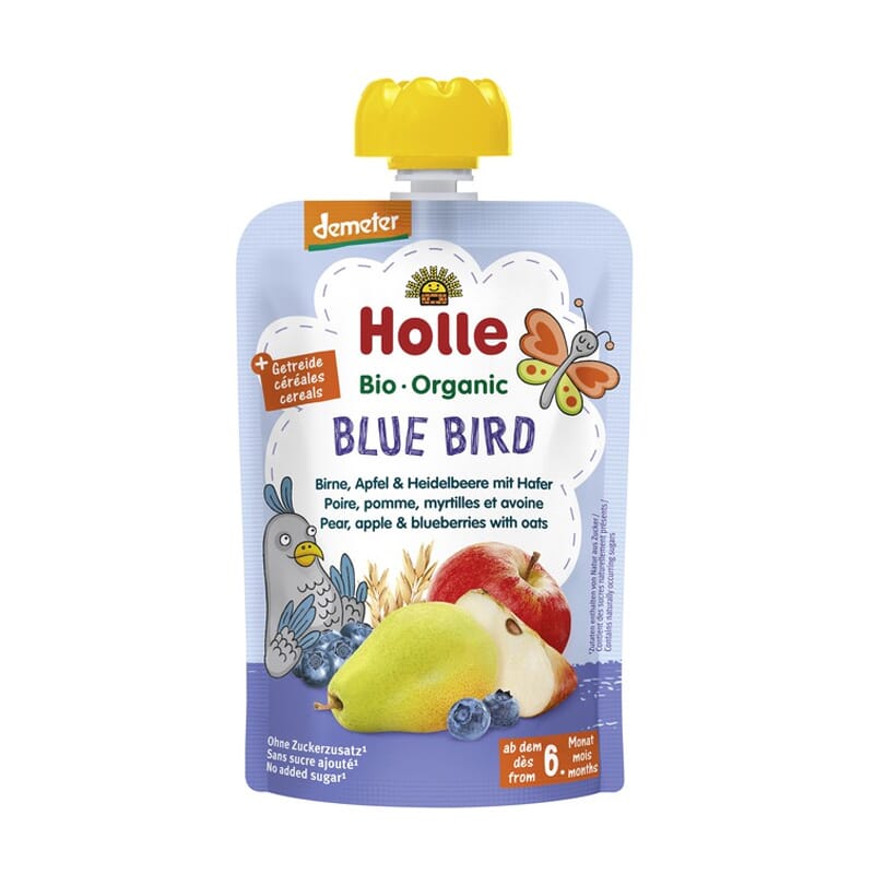 Puré De Pera Maçã E Mirtilo Com Aveia 6 Meses Bio 90g