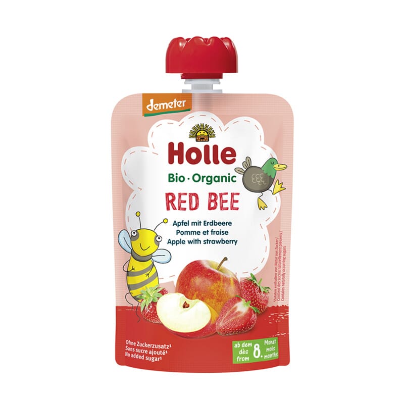 Puré De Fruta Maçã Com Morango 8 Meses Bio 90g