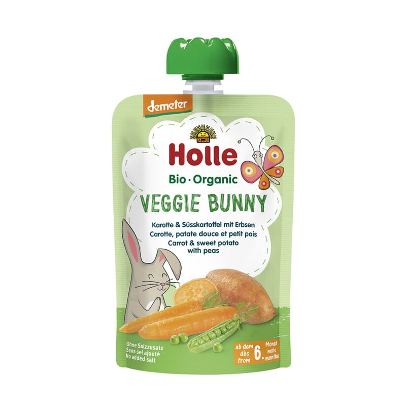 Puré De Cenoura Batata-Doce E Ervilhas 6 Meses Bio 100g