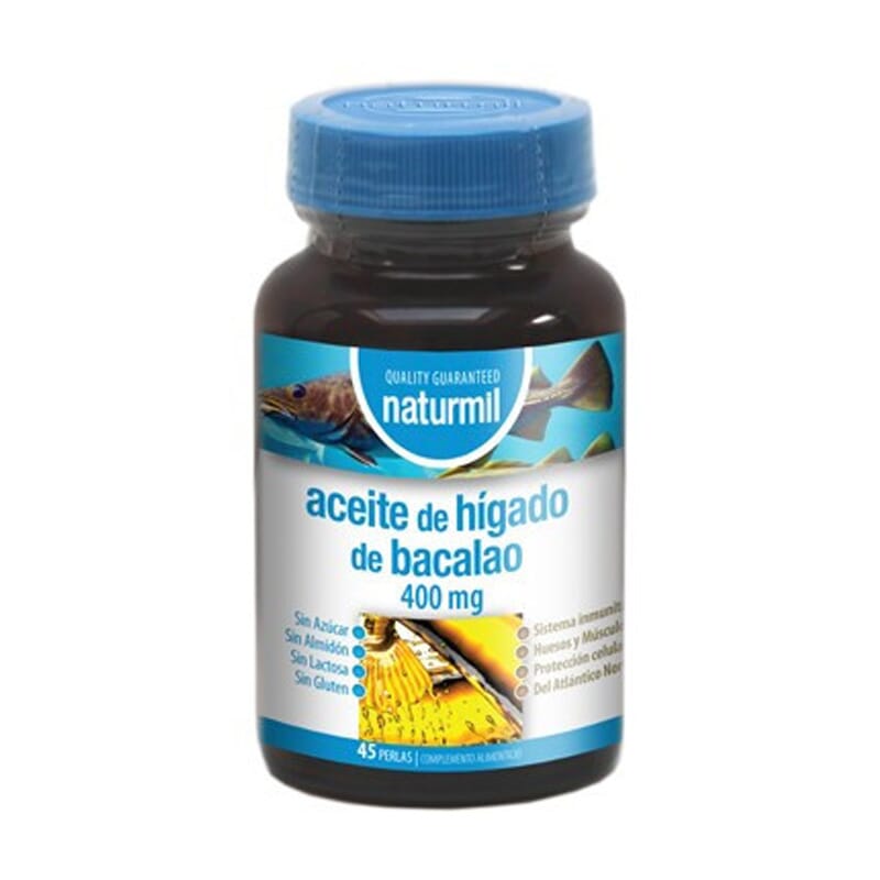 Aceite De Hígado Bacalao 400 mg 45 Perlas