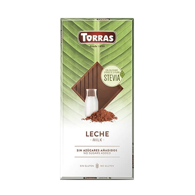 Chocolate Con Leche y Stevia 100g de Torras