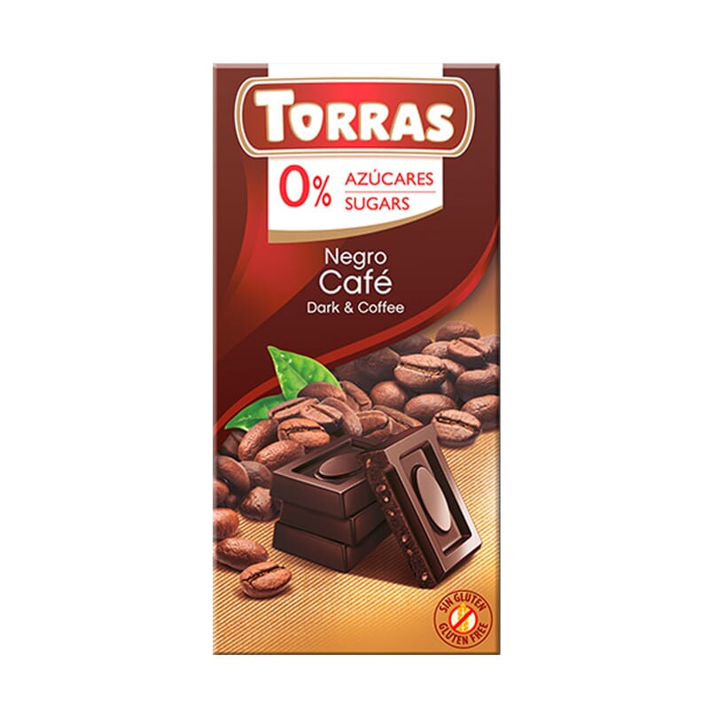 Chocolate Negro Con Café 75g de Torras