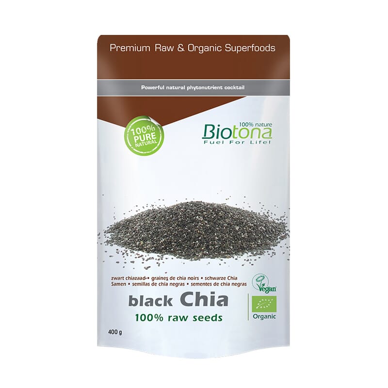 Semente De Chia Preta Crua Bio 400g