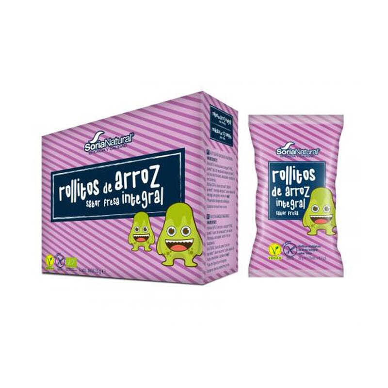 Rollitos Arroz Integral Sabor Fresa 4 Uds