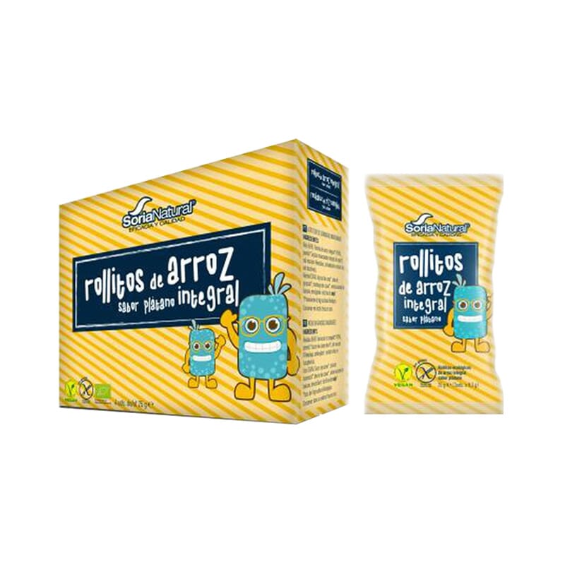 Rollitos Arroz Integral Sabor Plátano 4 Uds