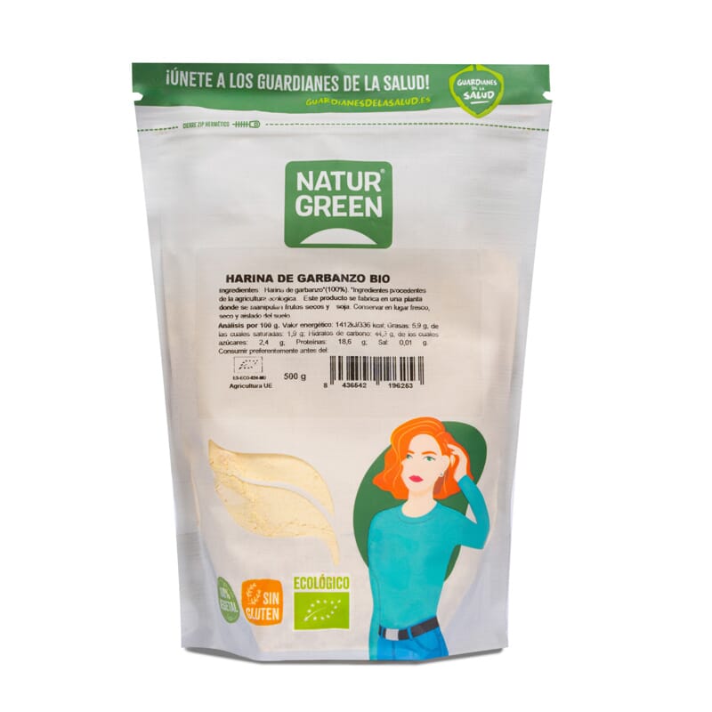 Harina De Garbanzo Sin Gluten Bio 500 g