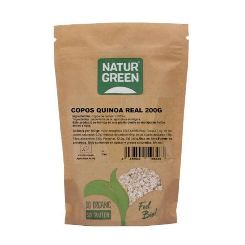 Copos De Quinoa Real Sin Gluten Bio 200 g